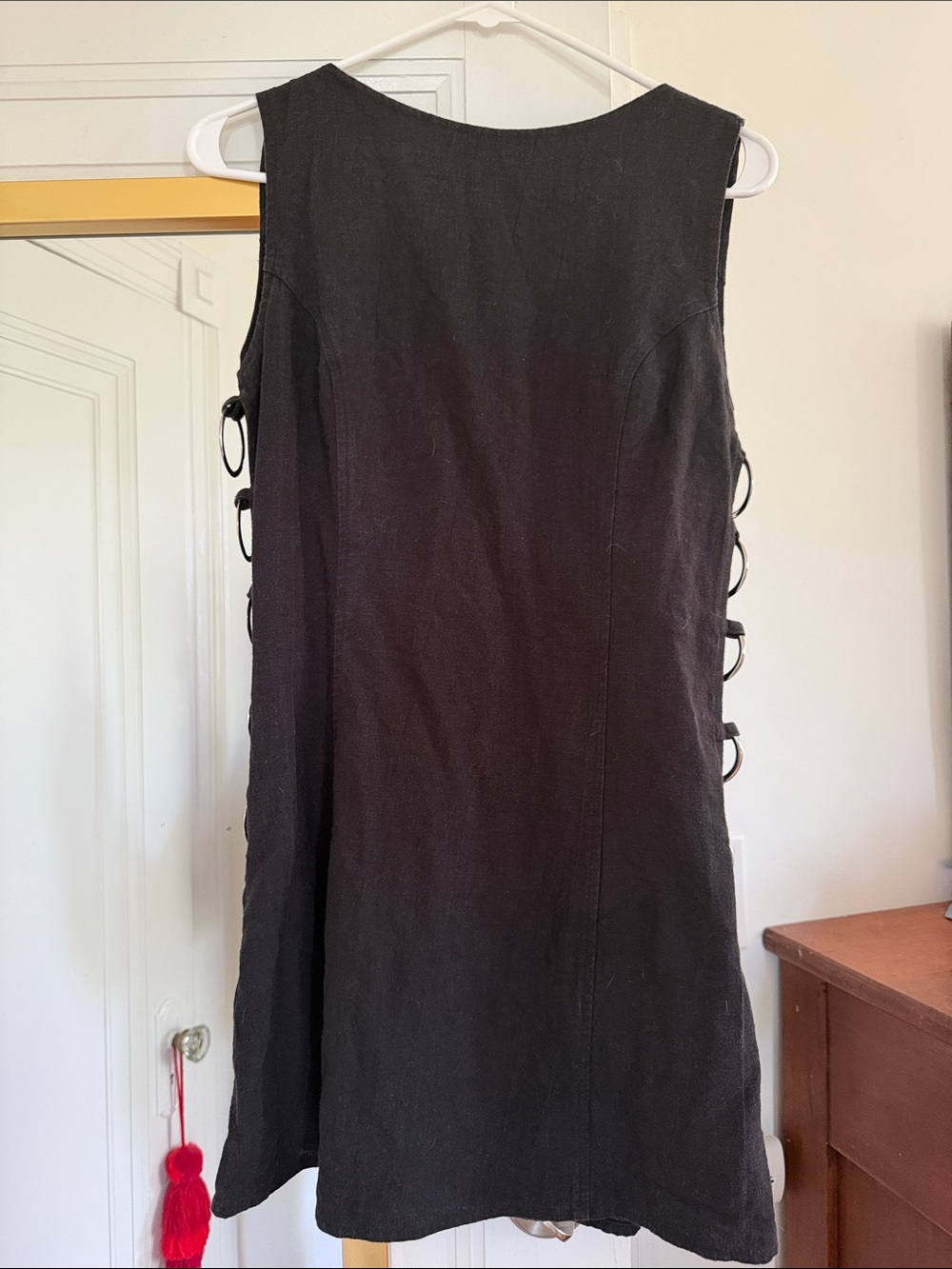 VRG GRL Discoteca Mini Dress in Black, Size AU 12, US 8
